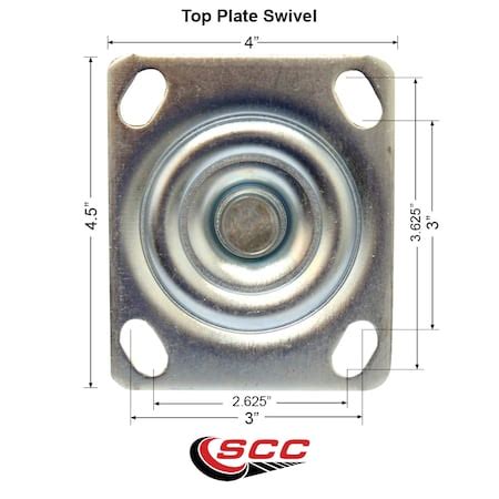 Service Caster 5 Inch Stainless Steel Glass Filled Nylon Wheel Swivel ...