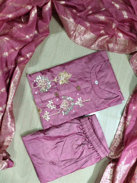 Premium Modal Chanderi Silk Kurti - EW18 – Nagulstrendycollection