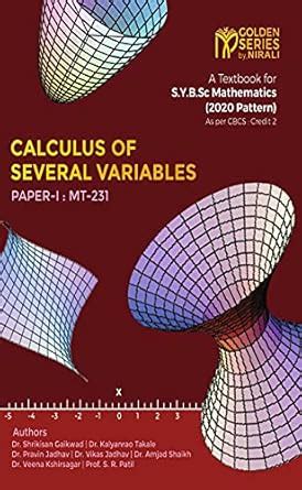CALCULUS OF SEVERAL VARIABLES - MATHEMATICS - PAPER 1 eBook : Dr ...