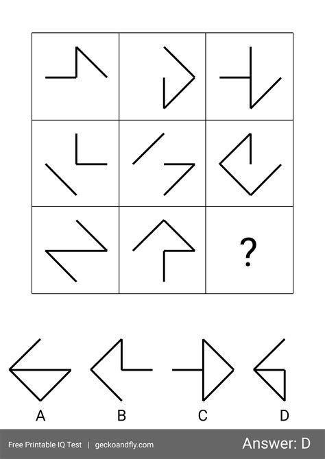 60 Free Printable IQ Test For Kids From 5 to 16 years old [ Part 2 ]