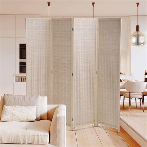 NiamVelo 4 Panel Room Dividers Folding Privacy India | Ubuy