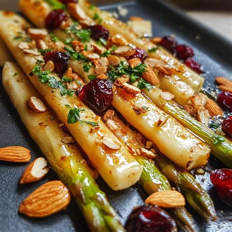 Gourmet Ensemble - 🥗 Asperges blanches rôties au balsamique et miel ...