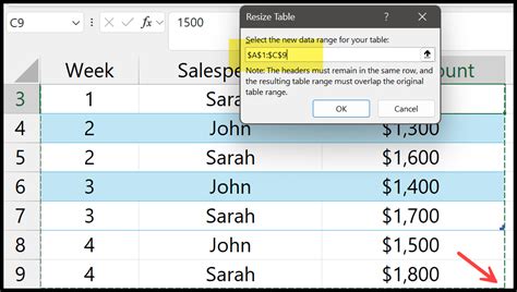 Image result for Resize Table Button Excel
