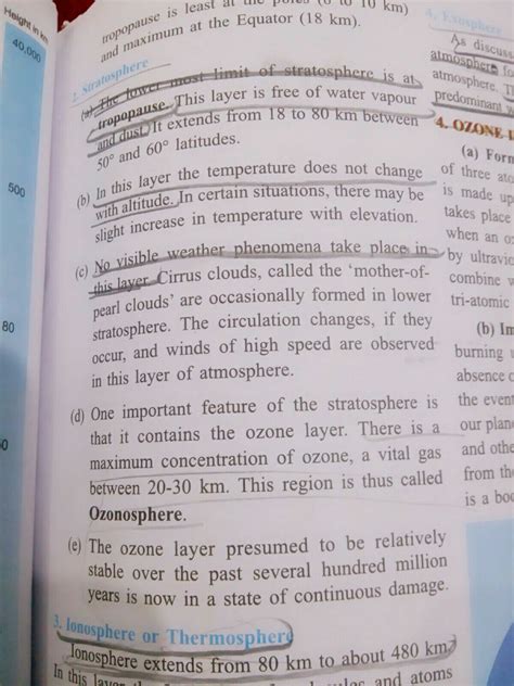 short note on troposphere stratosphere, mesosphere - Brainly.in