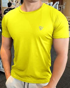 EyeBogler Printed Men Round Neck Yellow T-Shirt - Buy EyeBogler Printed ...