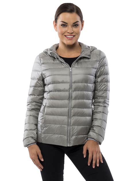 Alpine Swiss Womens Hooded Down Jacket Puffer Bubble Coat Packable ...