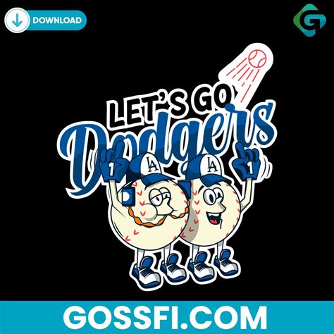 Lets Go Dodgers Baseball Svg Cricut Digital Download - Gossfi.com