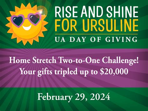 Rise and Shine for Ursuline – Challenges | Ursuline Academy