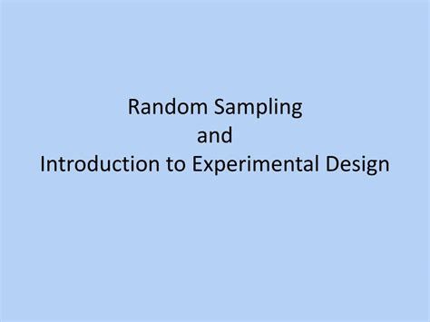 Image result for Introduction to Random Sampling