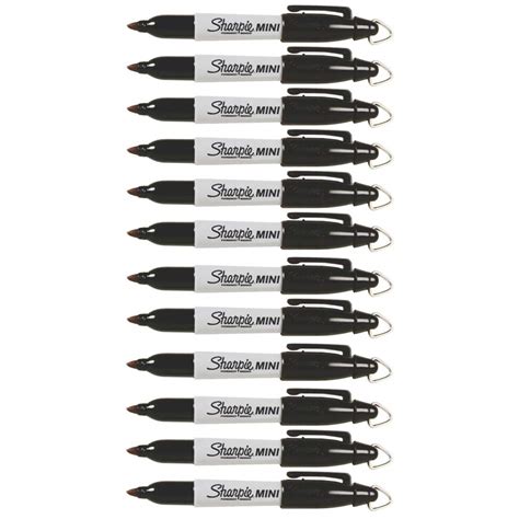 Sharpie Mini Permanent Markers with Golf Keychain Clips, Fine Point ...