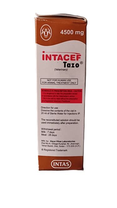 INTAS INTACEF TAZO 4500MG