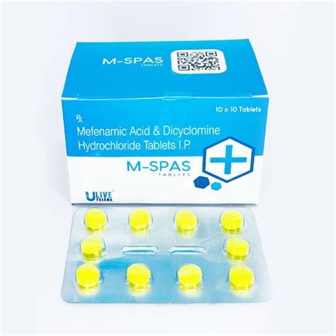 M-Spas Tablets Yodley lifesciences Pvt. Ltd.