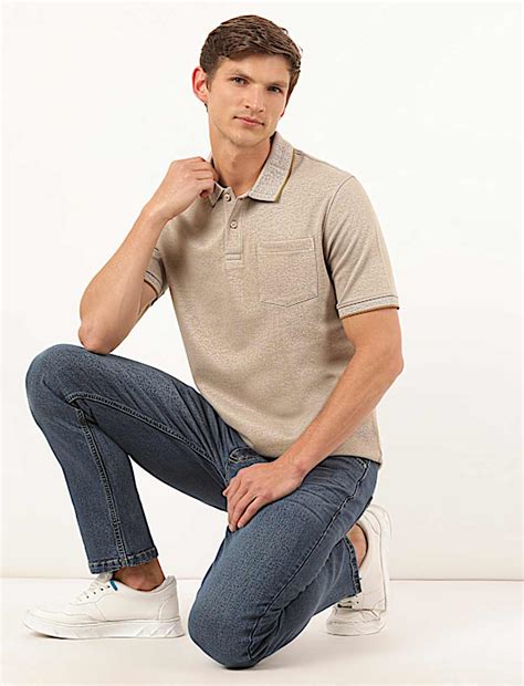 Buy Modal Mix Plain Collar Neck T-Shirt at Marks & Spencer