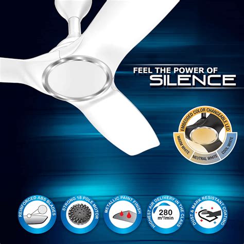 Havells Stealth Air Underlight, 1250mm Aerodynamic 3 Blade Ceiling Fan ...