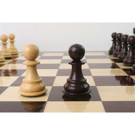 4.1" Pro Staunton Wooden Chess Set - Chess Pieces Only - Weighted Rose