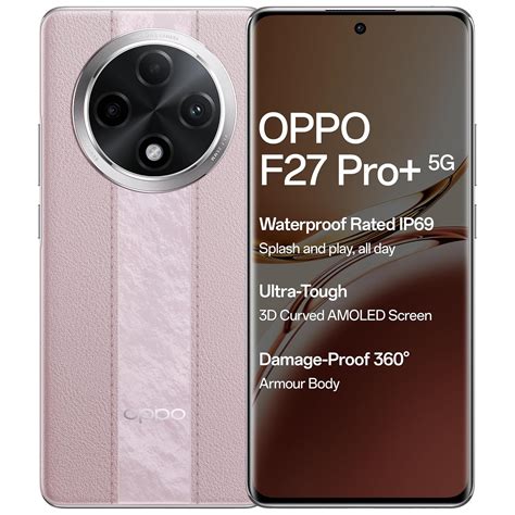 OPPO F27 Pro+ 5G (Dusk Pink, 8GB RAM, 256GB Storage)| 6.7" FHD+ AMOLED ...