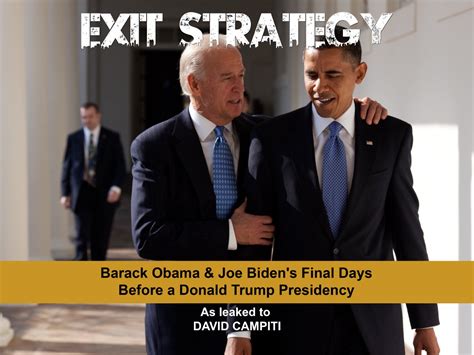 EXIT STRATEGY: Barack Obama & Joe Biden's Final Days eBook : Campiti ...