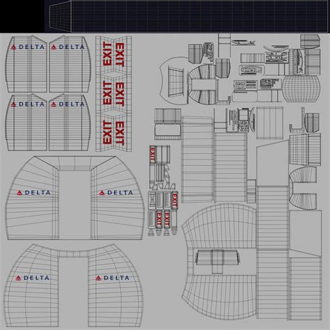 3D Boeing 737 900 ER American Airlines with Cabin Rigged model | 3D ...