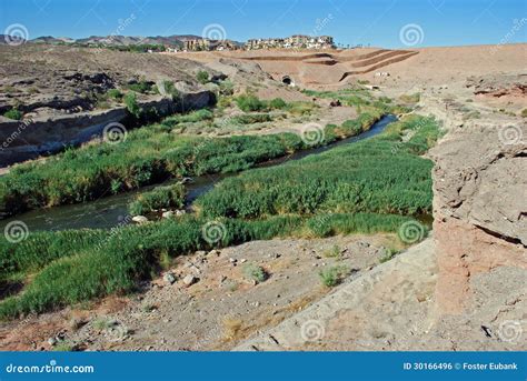 Las Vegas Wash Carrying Treated Waste Water To Lake Mead. Lake Las ...