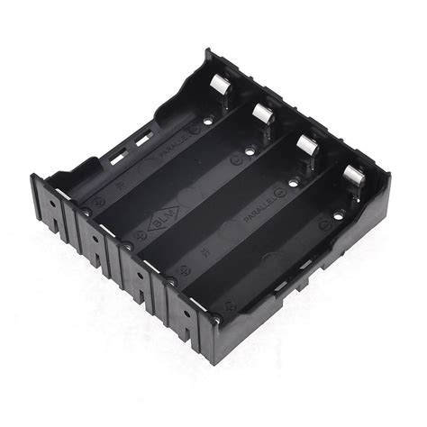 SMAKN® Hard Plastic Battery Holder w Pins for 4 x 18650 Li-ion ...