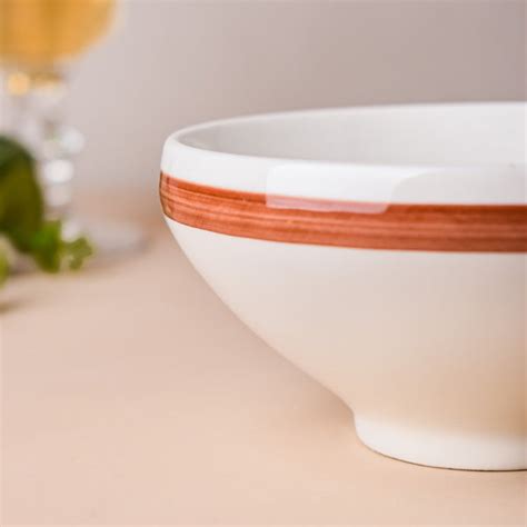 Buy Ivory Ceramic Soup Bowl 250 ml Online | Nestasia