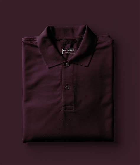 Burgundy Polo T-Shirt for Men | 100% cotton – Wolfattire