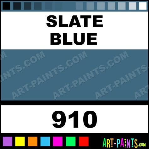 Slate Blue Folk Art Acrylic Paints - 910 - Slate Blue Paint, Slate Blue ...