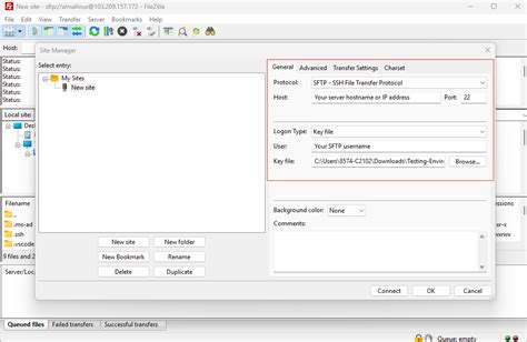 Image result for FileZilla SSH Key