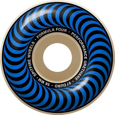 Buy Spitfire Wheels Formula Four Classic Natural/Blue Skateboard Wheels ...