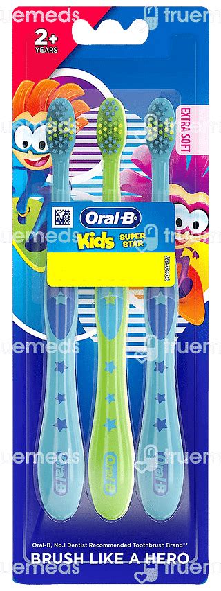 Oral B Kids Super Star 2 Years Toothbrush 3 - Uses, Side Effects ...