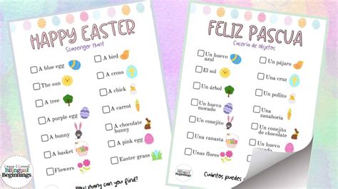 25 Easter Printables for Preschoolers - Bilingual Beginnings