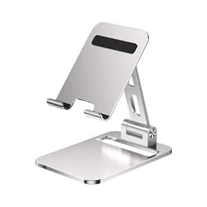 JZS Cell Phone Stand, Fully Adjustable Foldable Desktop Phone Holder ...