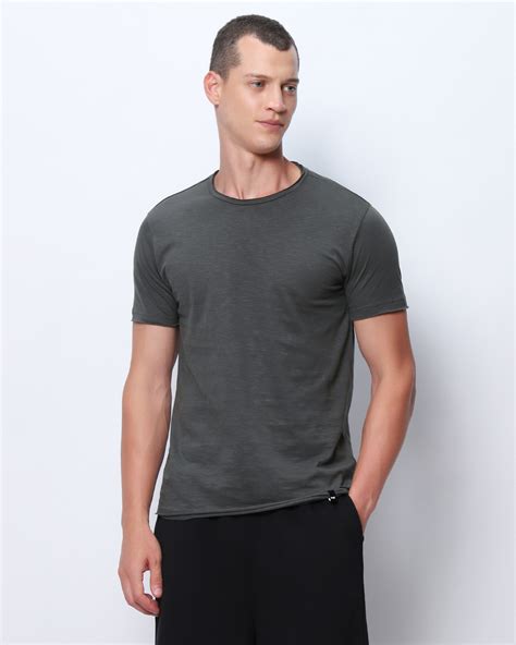 Buy Men's Grey T-shirt Online at Bewakoof