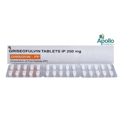 Grisovin FP Tablet 10's Price, Uses, Side Effects, Composition - Apollo ...