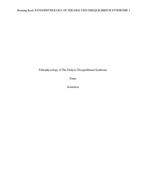 SOLUTION: Explain The Pathophysiology Of Dialysis Disequilibrium ...