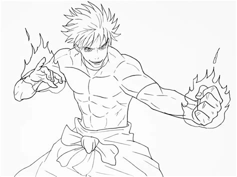 48 Satoru Gojo Coloring Pages : Unleash the Magic of Infinity