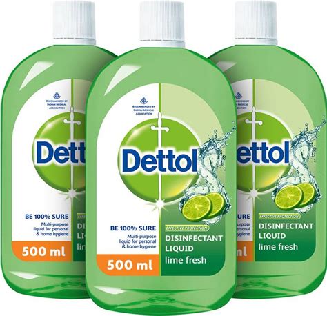 Dettol Multi-use Hygiene Liquid, Lime Fresh - 500 ml Antiseptic Liquid ...