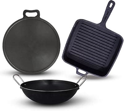 Buy The Indus Valley Super Smooth Cast Iron Tawa/Tava for Dosa/Roti ...