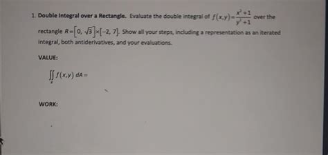 Image result for Calculating a Double Integral Over a Rectangle