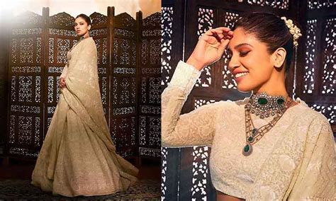 Wedding Fashion: Bhumi Pednekar stuns in embellished lehenga, sparks ...