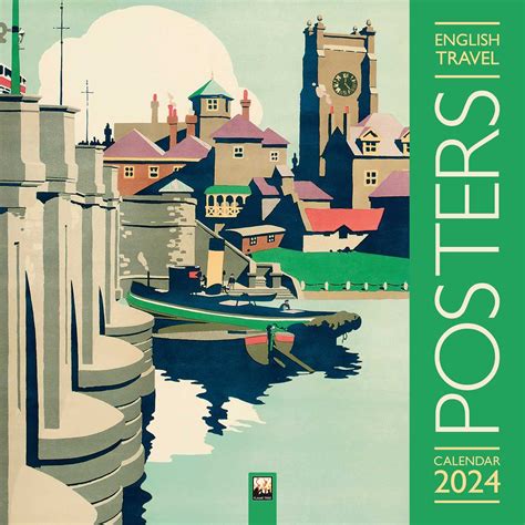 Buy English Travel Posters Wall Calendar 2024 (Art Calendar) Book ...