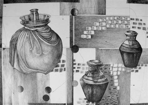 "Shadow In Dark": Steel Grey Ink Drawing by Satish Multhalli | ArtZolo.com