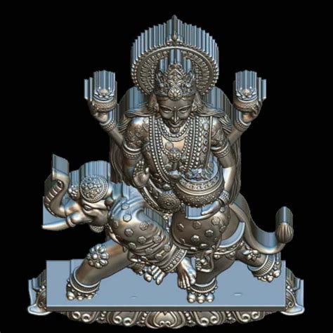 Laxmi Mata Elephant 3D Print Model - Exquisite Artwork for Your Collection