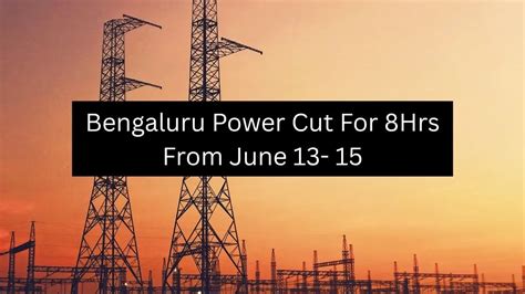 Bengaluru Power Cut: BESCOM Announces Scheduled 8-Hrs Power Outage From ...