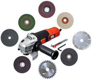 Inditrust Heavy duty G720R Black Decker Angle Grinder Machine With 8pc ...