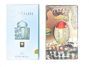 Raviour Lifestyle Sultan and Chocolate Musk Attar Alcohol-free for Men ...
