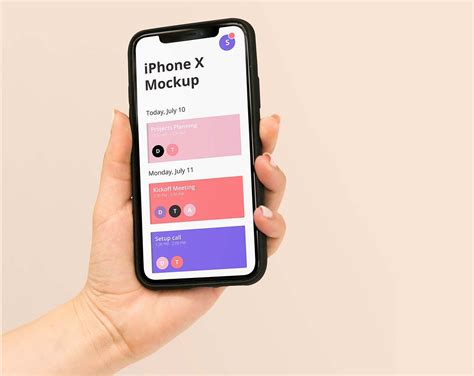 Iphone 5s In Hand Psd