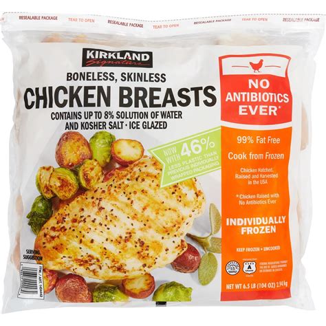Kirkland Signature Chicken Breasts, Boneless Skinless, 6.5 lbs | Costco