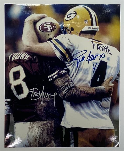 Steve Young and Brett Favre Signed Photo – Father and Son Sports ...