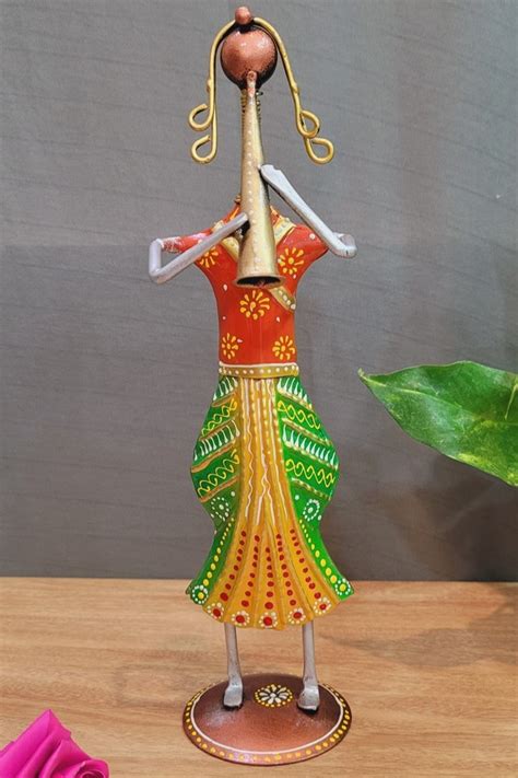 Punjabi Musician Lady Standing home office table decor – Smris